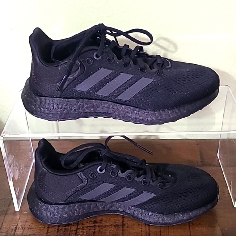 Adidas Primegreen Black Pureboost 21 Running Shoes, Size 5.5, UK 4